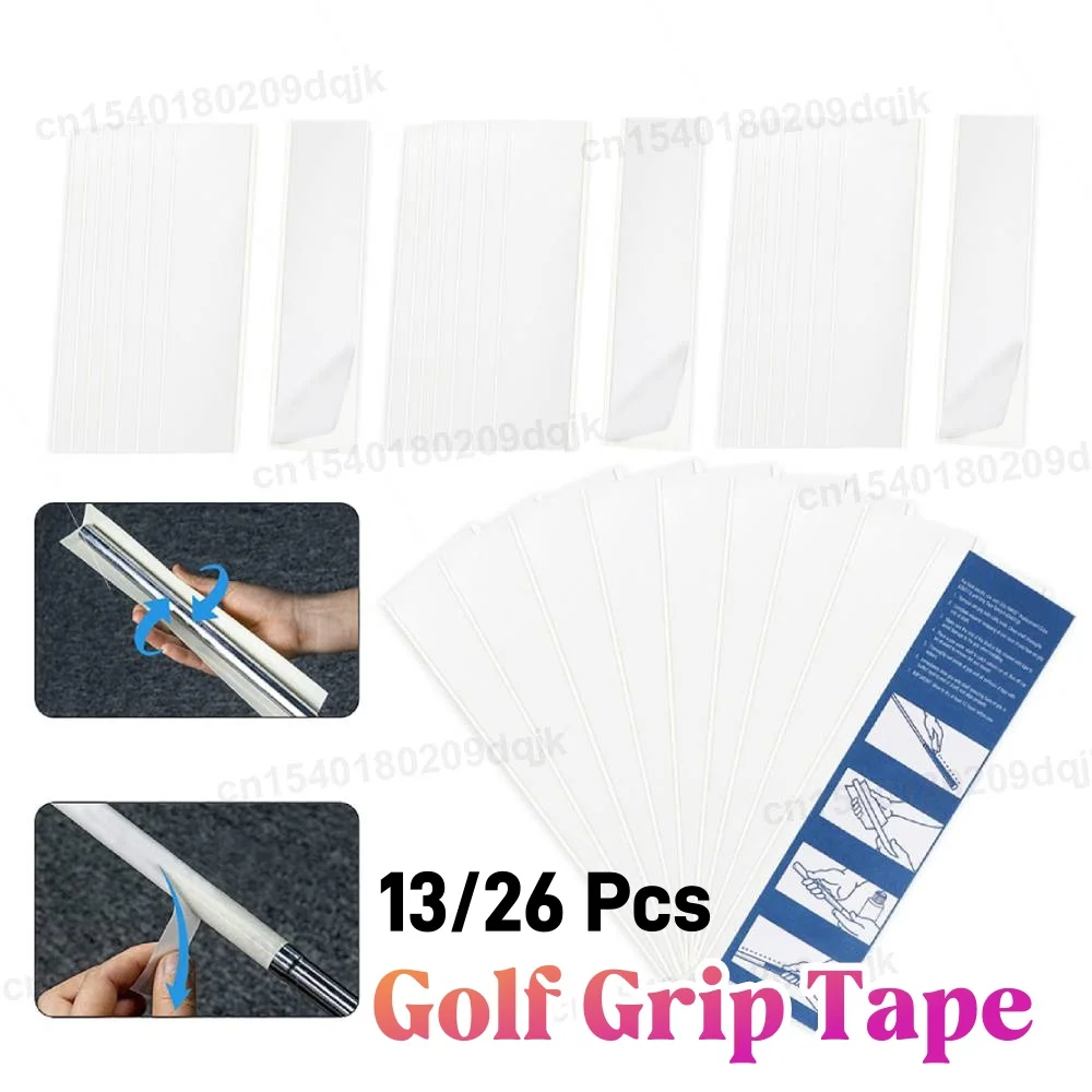

13/26 шт. лента для захвата гольфа, двухсторонние клейкие полоски для перегонки клюшек для гольфа, установка, полоска для захвата гольфа, лента для клюшки