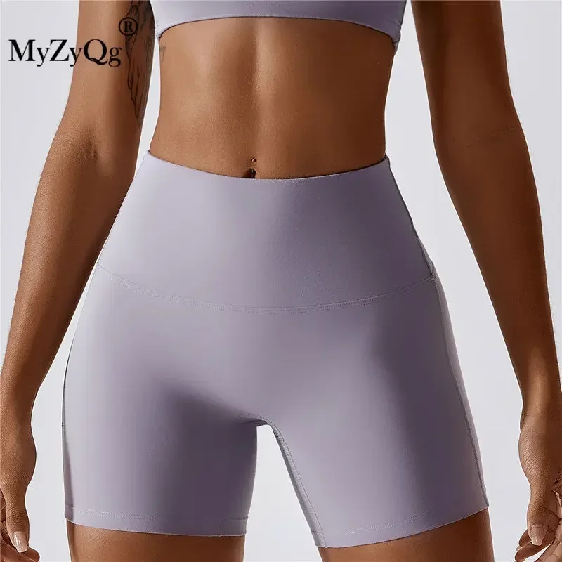 MyZyQg cukierki kolor kobiety spodenki do jogi wysokiej talii brzoskwinia Butt Lift Fitness Running sport obcisłe legginsy Push Up Sportswear