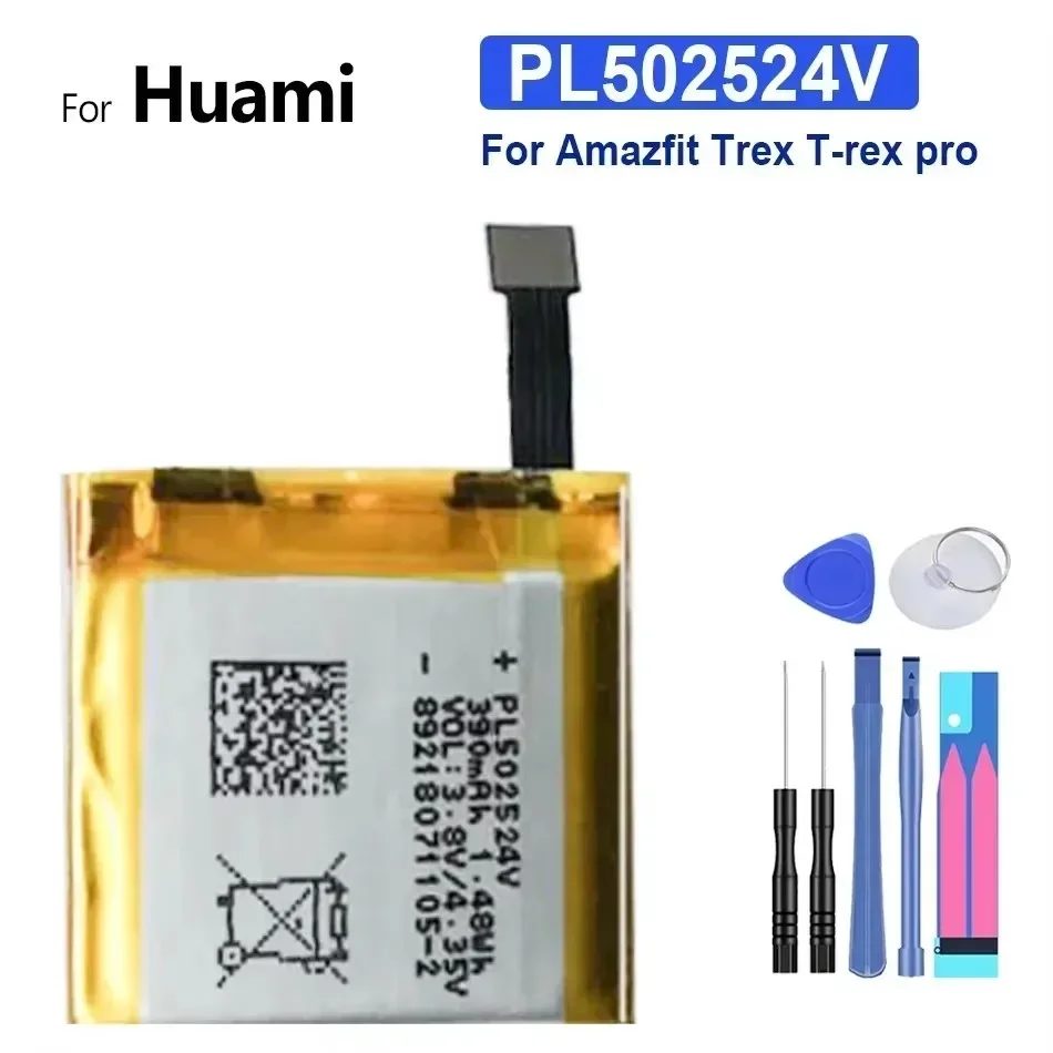 Watch Battery for Huami Amazfit T-Rex Pro, Res Sport 2, Verge Lite Global, Stratos II 2, A1609, Amazfit Ares Bip GTR, Sports