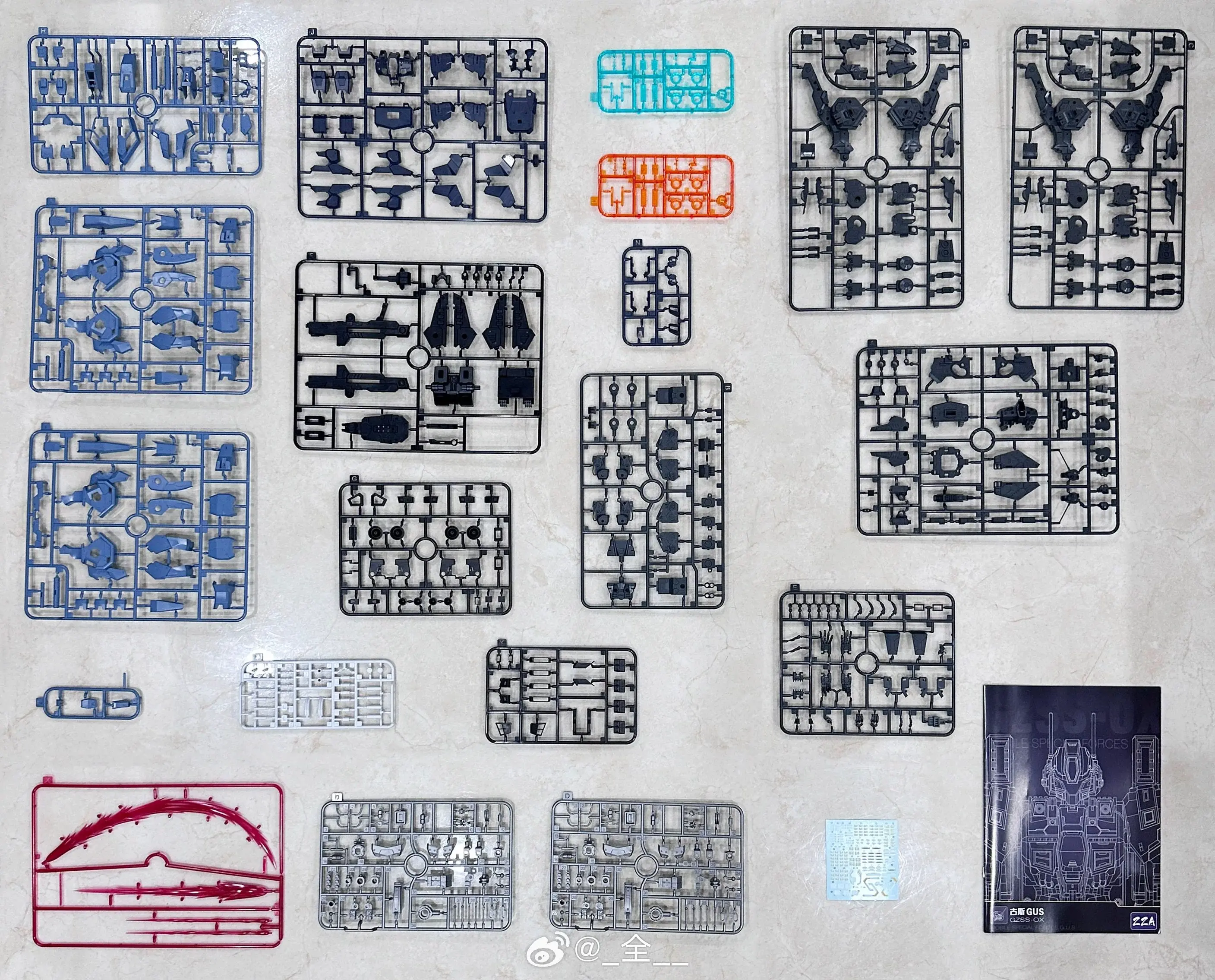 Op voorraad ZZA Model Gzss-Ox-Gus Assemblagemodel Kit 1/100 Gus Gzss-Ox Actiefiguren Abs Collectie Beeldje Model Speelgoed Cadeau