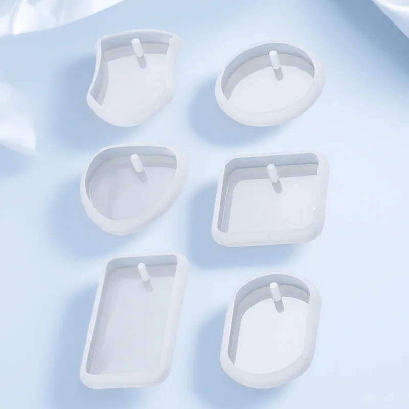 

6 шт. силиконовые формы для подвесок для поделок своими руками, аксессуары для ключей, декоративные формы для эпоксидной смолы, аксессуары для ключей, принадлежности для самостоятельного изготовления