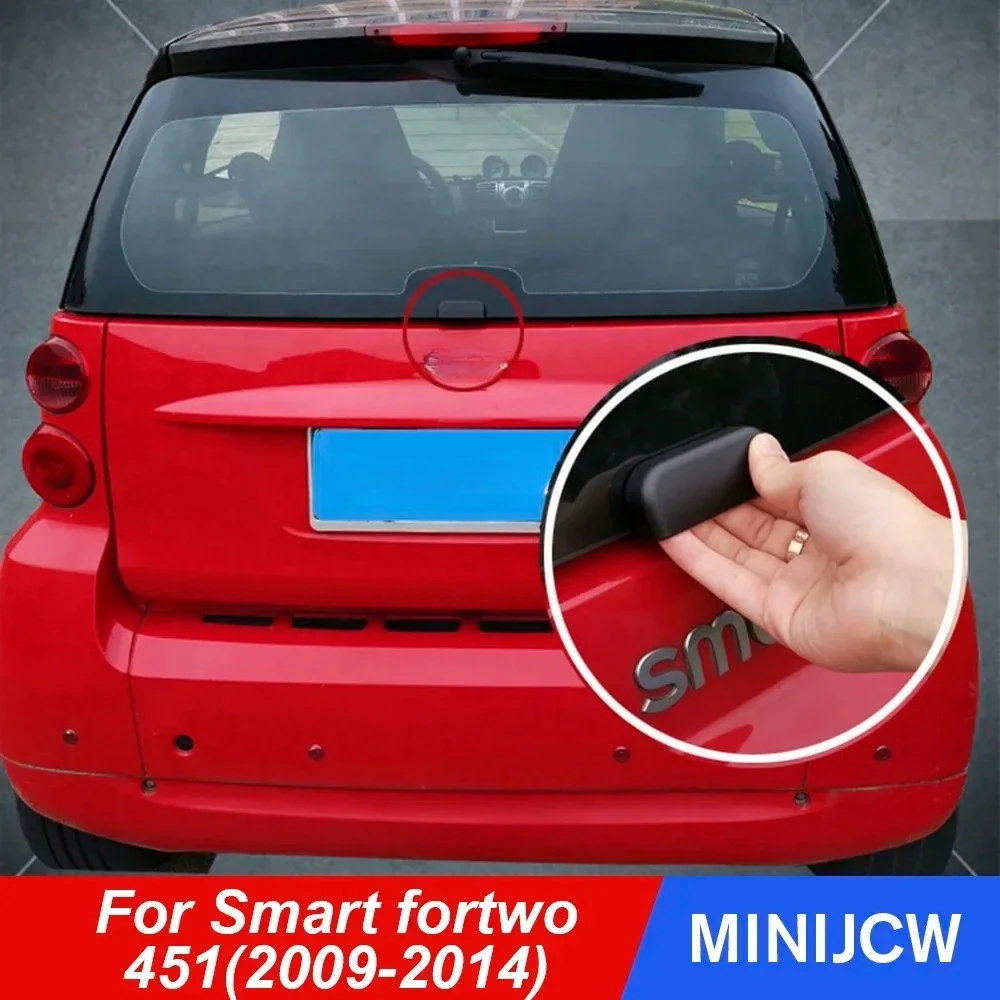 Amortecedor traseiro do carro tronco maçaneta da porta traseira adesivo para velho inteligente fortwo 451 botão auxiliar decoração exterior acessórios do carro