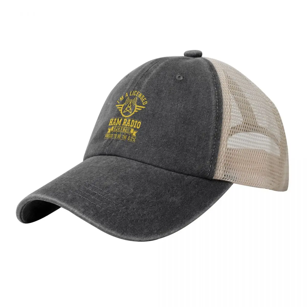 

Fashion Unisex Licensed Ham Radio Operator Cowboy Mesh Baseball Cap