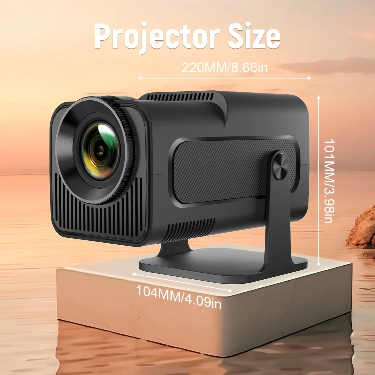 

Projector Netflix Officially Licensed HY320 Android 11 1080P 500ANSI Amlogic S950D4 WIFi6.0 BT5.2 Mini 4K Projector