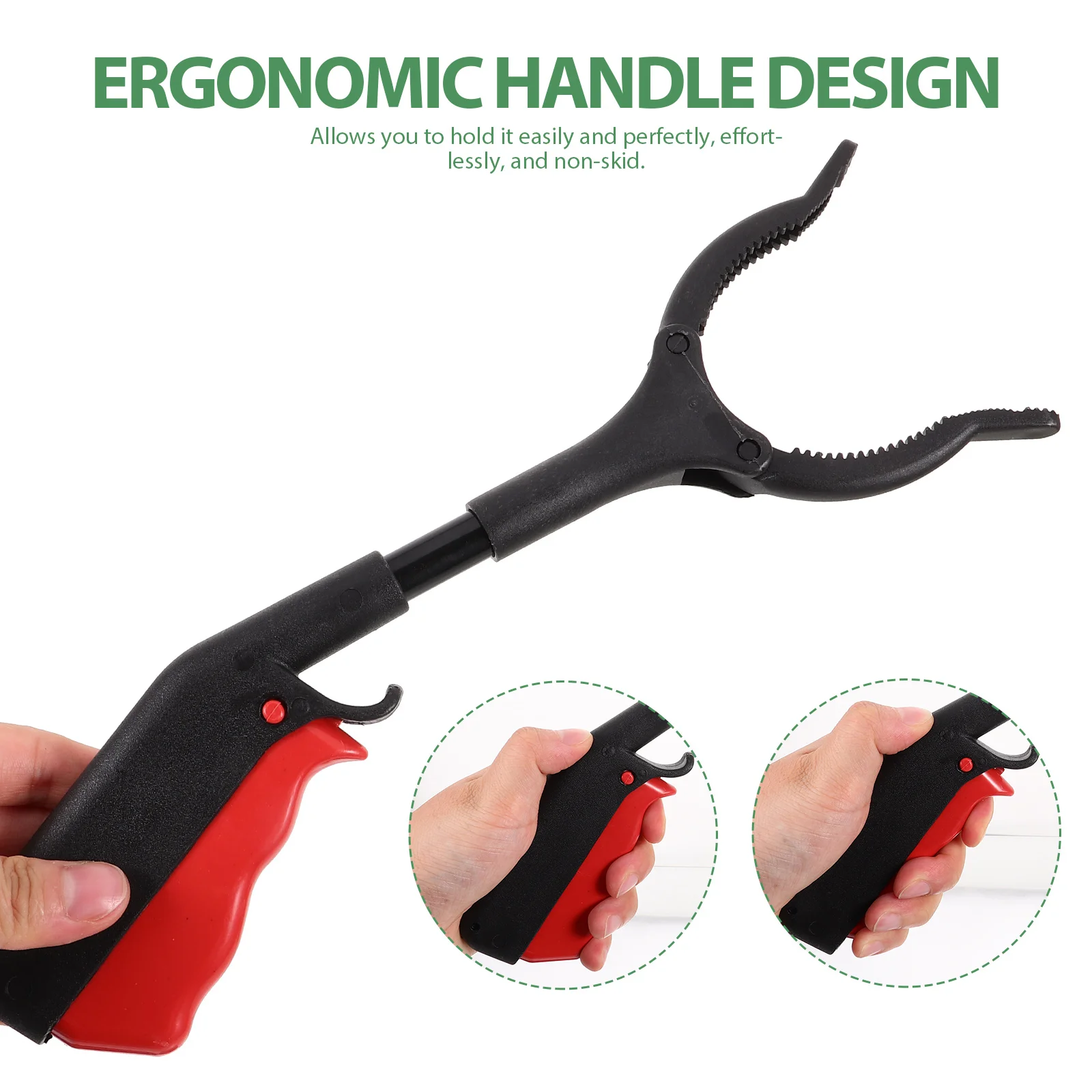 Bending-free Trash Clip Grabber Garbage Clips Tongs Iron Clamp Plastic Picker Waste Paper Pickup Sticks