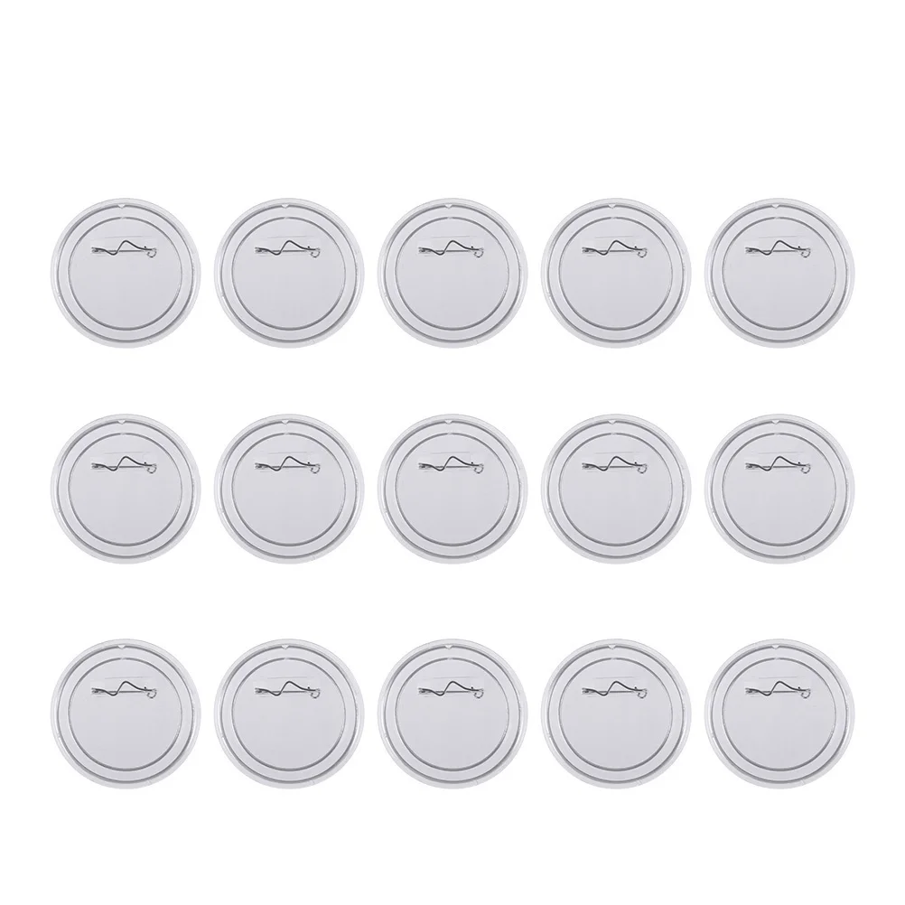 15 st Transparante Broche 6 Cm Pin Badges Diy Naam Badge Plastic Knop Decor Voor Kleding Ambachten Handgemaakte Sieraden Gift Accessoire