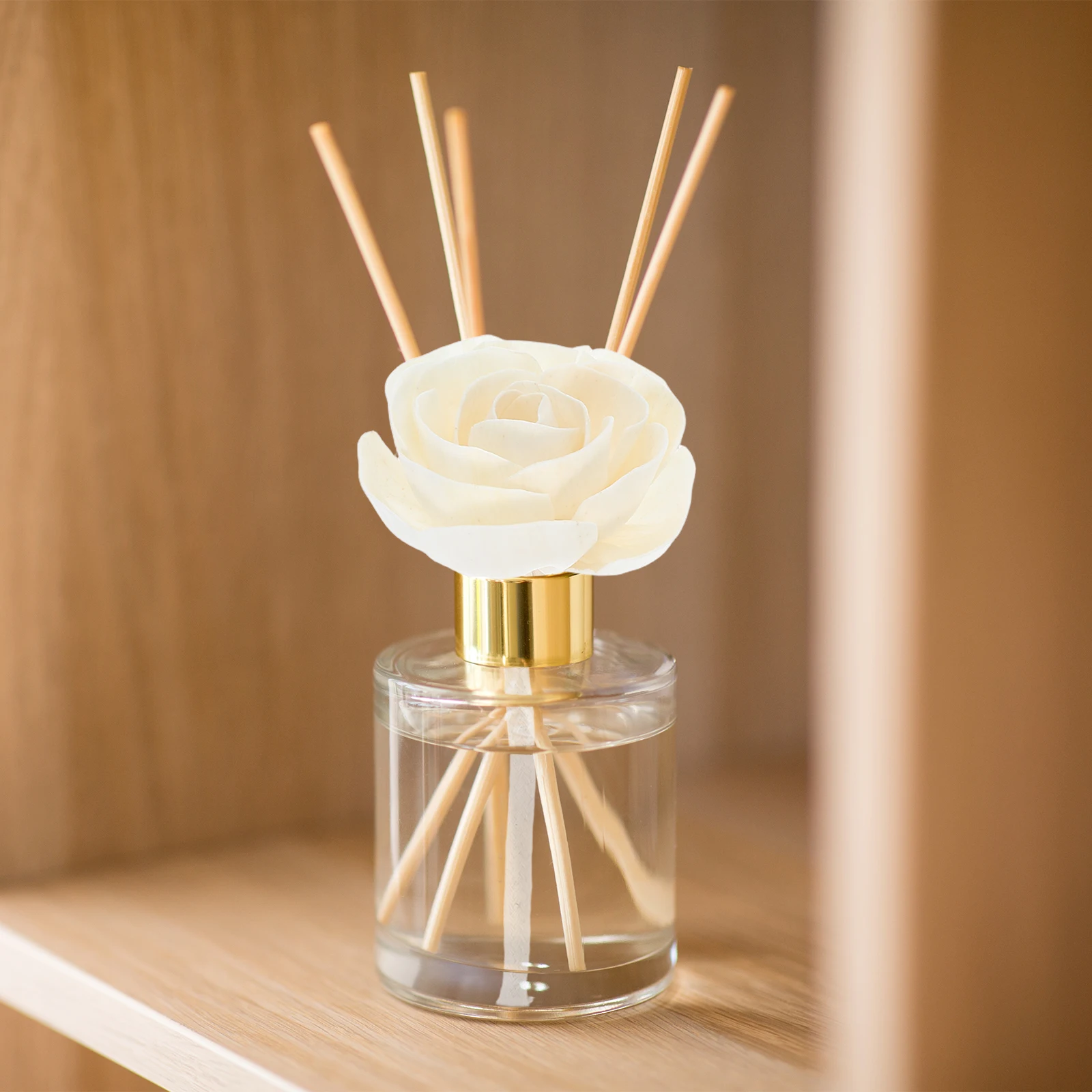

Aromatherapy Diffuser Flower Realistic Design Easy Use Home Office Decor Bathrooms Bedrooms Aroma Oil Scent Flower Fragrance