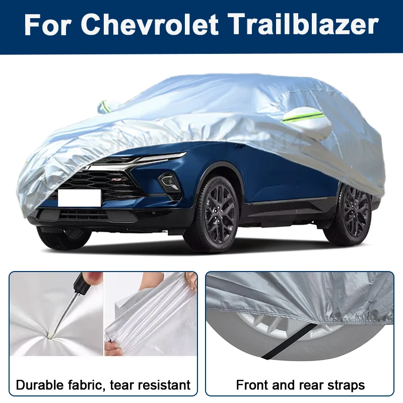 

Outdoor Full Car Cover For Chevrolet Trailblazer with Reflective Strips Waterproof Snowproof Dustproof UV Protection Auto Parts