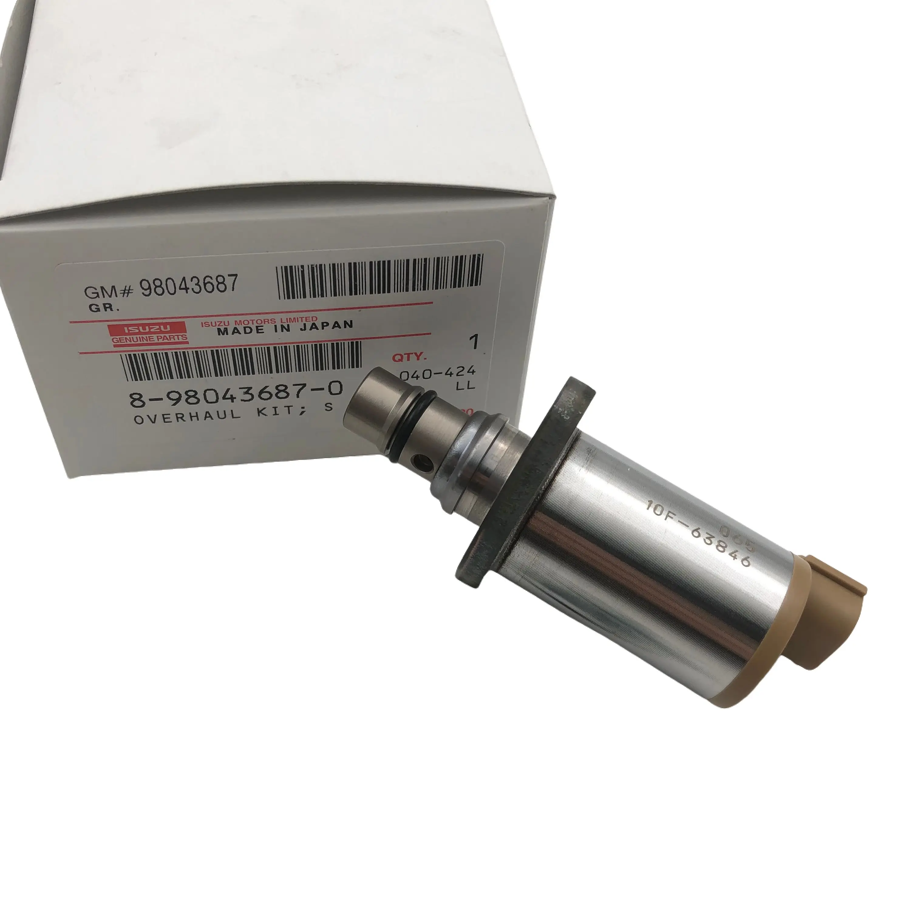 8- 98043687 -0 8980436870   Valvola PCV per pompa olio ad alta pressione originale giapponese utilizzata per parti del motore Isuzu 4HK1 6HK1