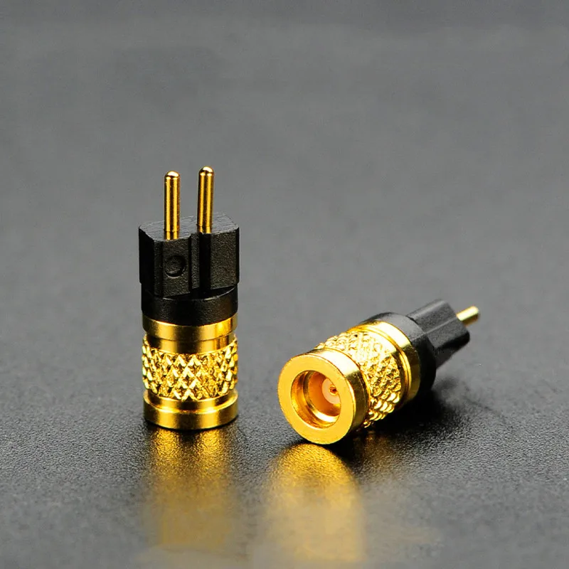 1 Pair Female MMCX to Male Metallic IEM Connector Adapter 2Pin 0.78 A2DC IE500 IE900 IE40PRO IPX EAR M9 Earphone Cable Adapter