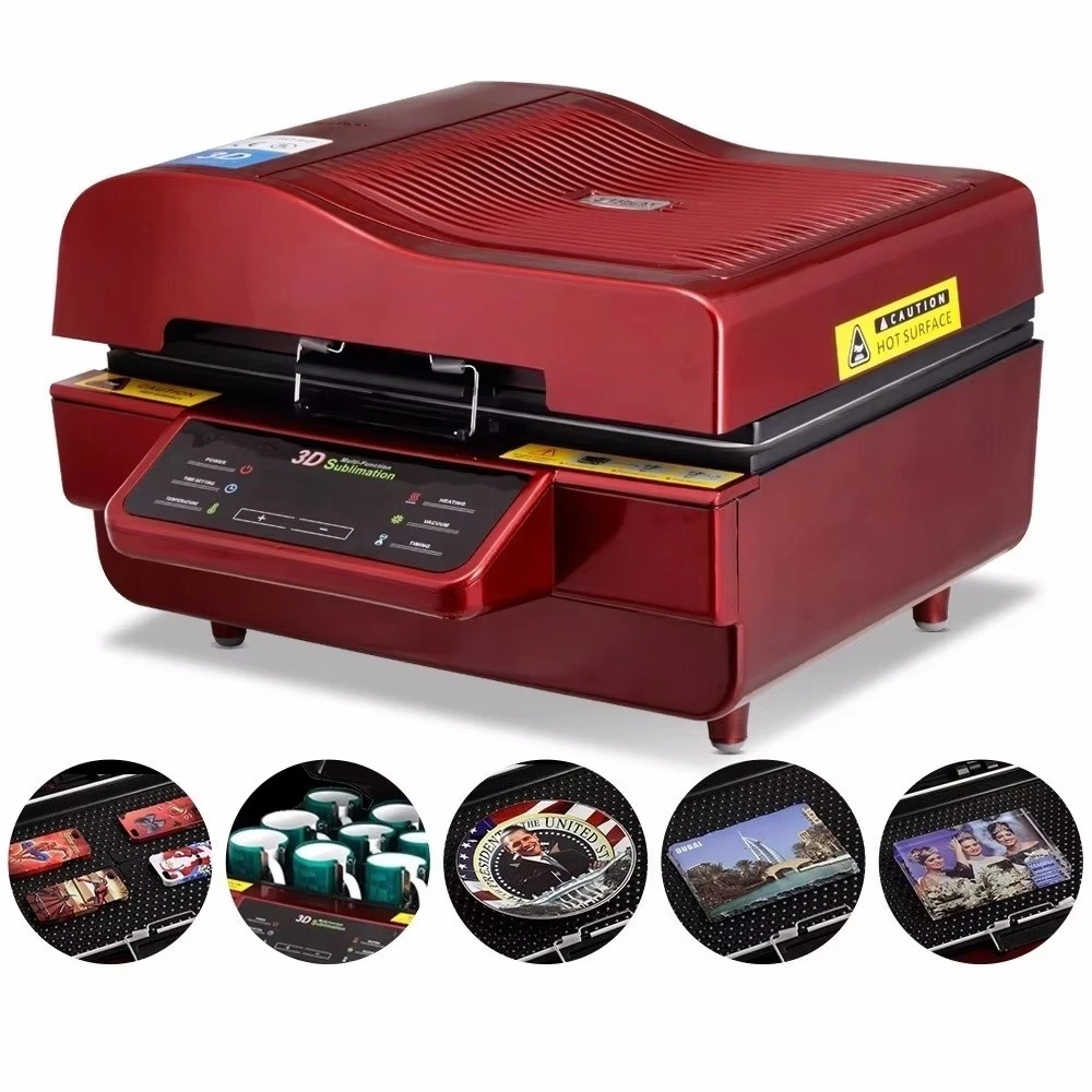 New 3 D Vacuum Sublimation Heat Press Machine Mug Case Plate Heat Transfer Machine Multi-functional ST-3042 Print Machine for