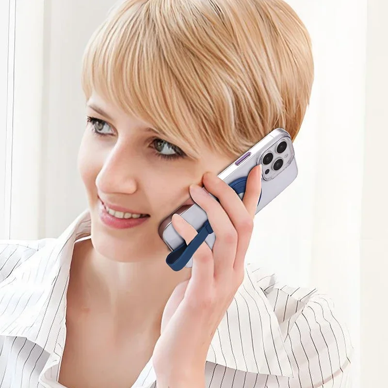 Magsafe 금속 링 접이식 360용 °   회전 강력 자석 휴대폰 거치대 아이폰 17 16 15 14 13 12 스마트폰 그립