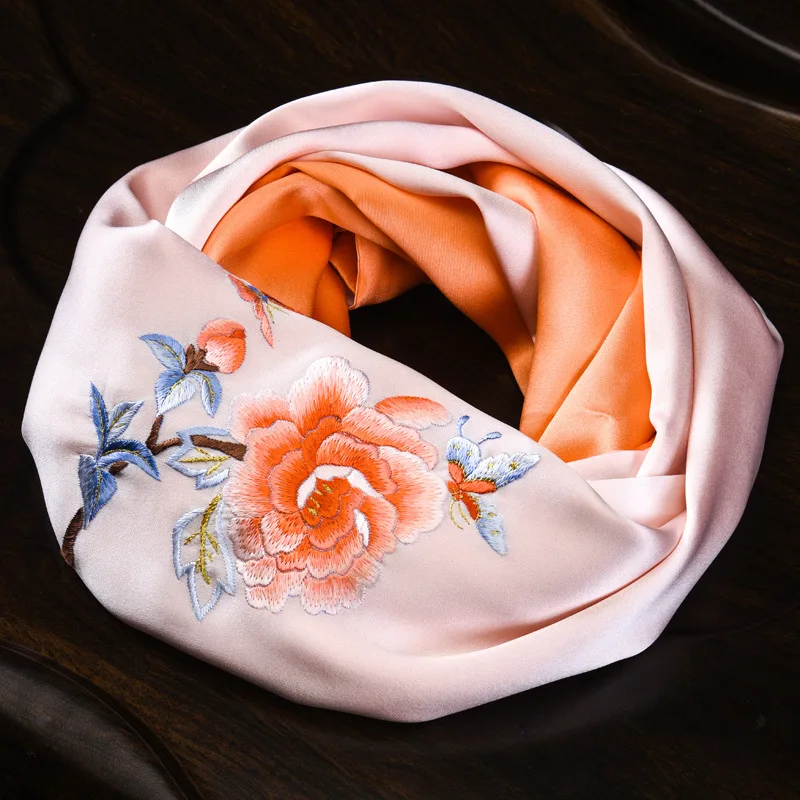 

Suzhou Embroidery Handmade Chinese Style Shawl Scarf Gift Giving Presents Specialty