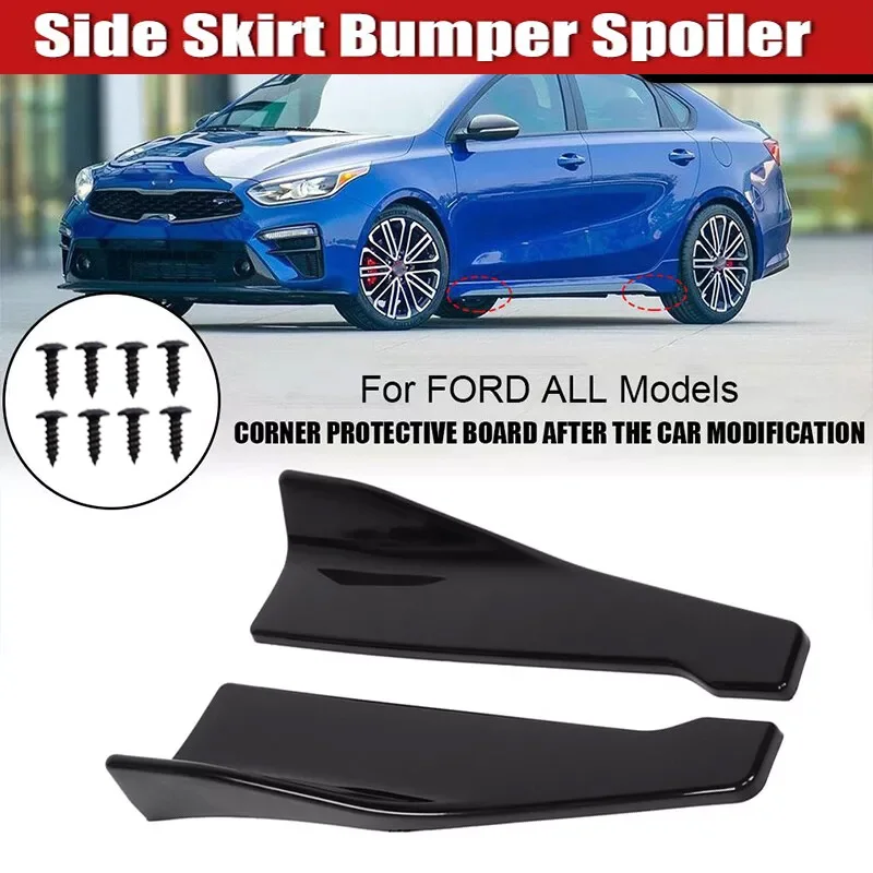 2PCS Car Spoiler Lateral Bumper Rear Side Skirt Lip Rocker Wings For Ford Mondeo Fusion Sport Titanium ST-Line SE ST 2002-2022