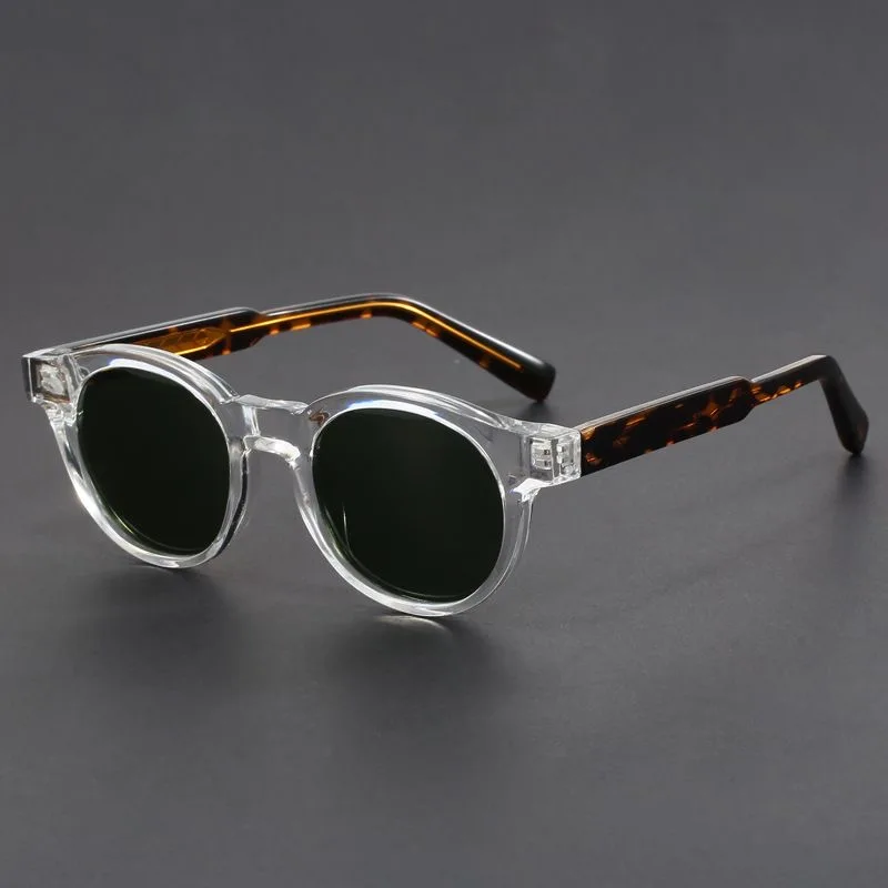 Mode Luxus Marke Sonnenbrille Runde Retro Sonnenbrille Trendige Designer Sonnenbrille Premium Anti-Uv Sonnenbrille