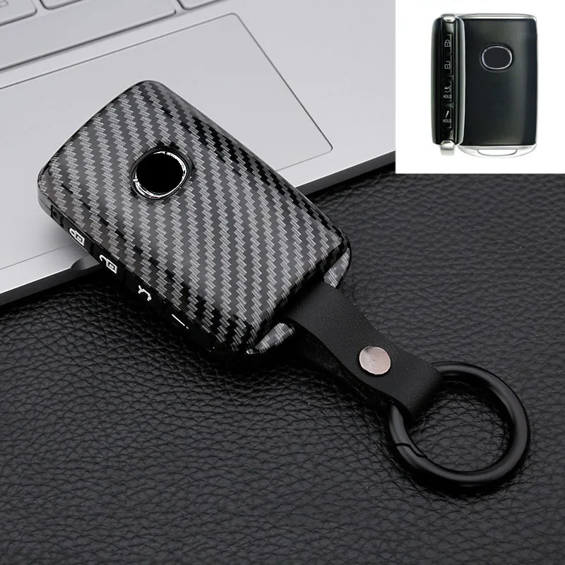 Carbon Fiber+Silicone Car Key Cover Case For Mazda 3 Alexa CX-30 CX30 CX5 CX 5 CX-5 CX8 CX9 CX4 2019 2020 Keychain  Accessories