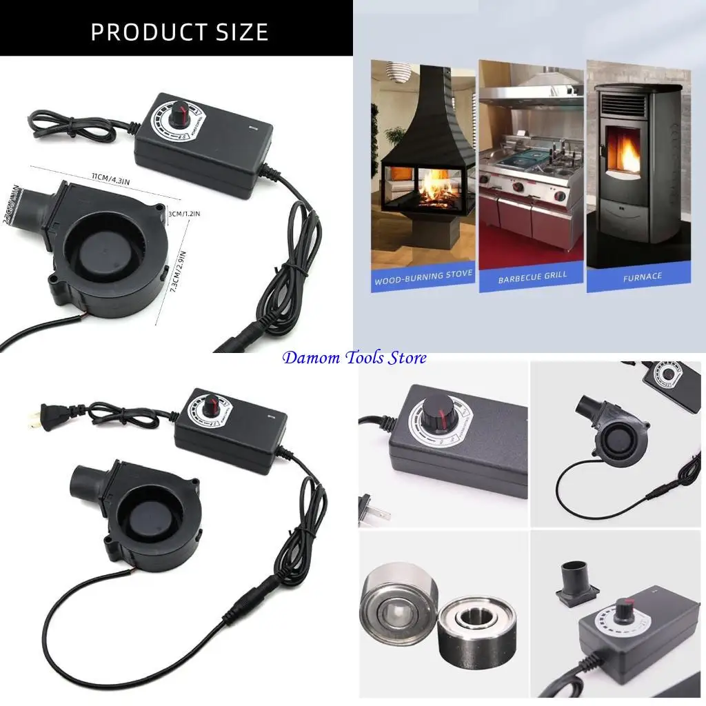 Blower aire portátil 57be 12V BBQ BLOWER BARBEQUELE PARA VENTO AIR BARBACA