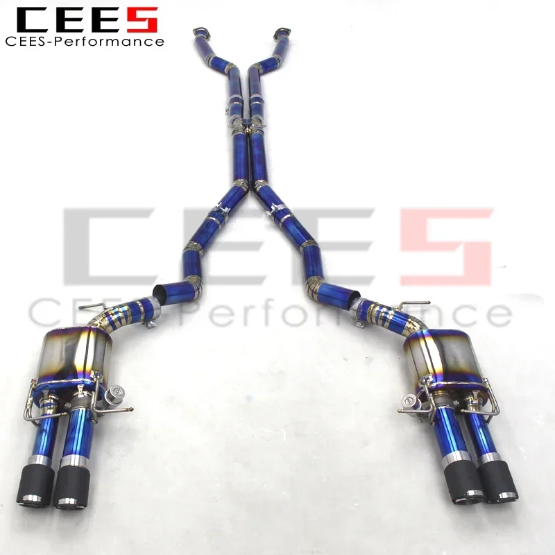 CEES Titanium Catback Exhaust Pipes Tuning Auto Parts For BMW M5 E60 5.0 2003-2010