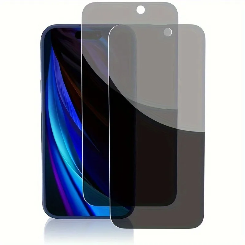 2Packs Privacy Screen Protector for iPhone 11 12 13 14 15 16 Pro Max XR XS Max Tempered Glass Case Friendly Scratch Resistant