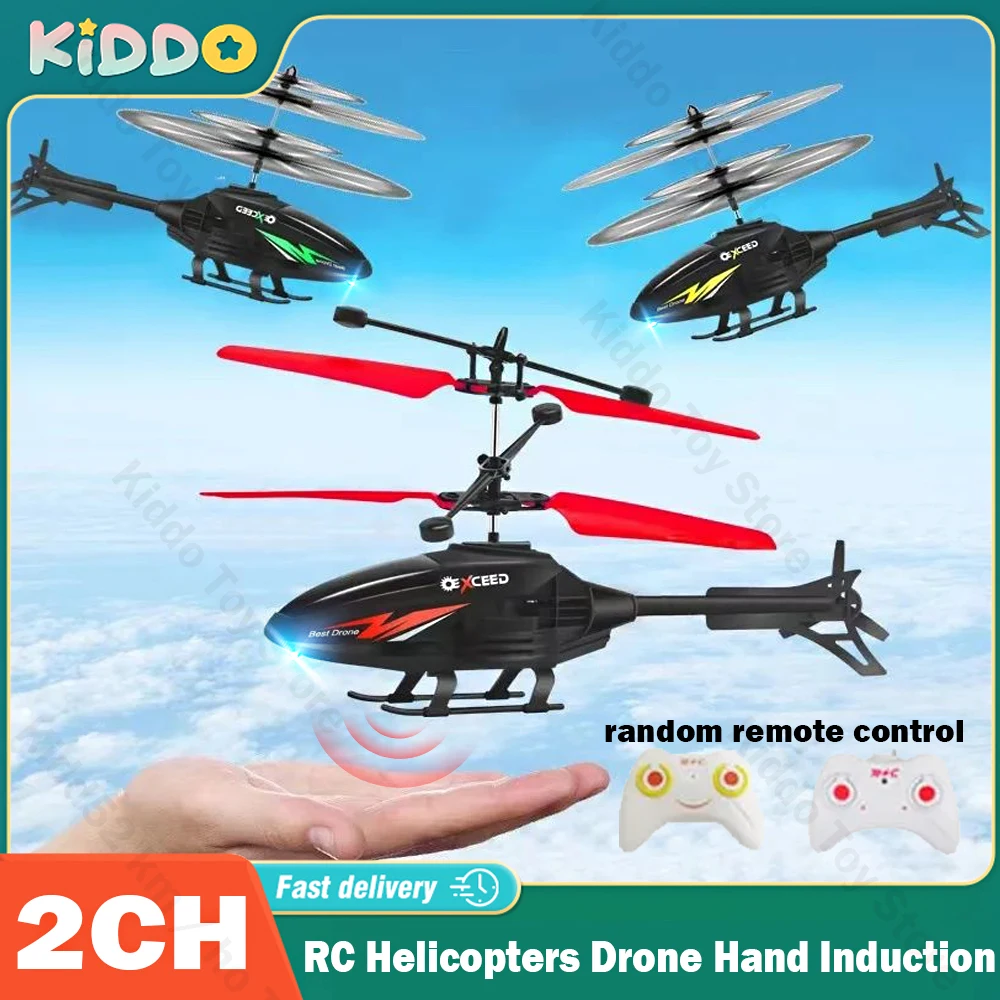 

Rc Helicopters Drone LED Mini Rc Dron Remote Control Induction Hovering Gesture Control Suspension 2Ch Aircraft Fall-Resistant