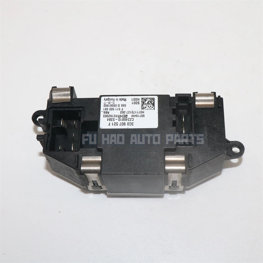 3C0907521F 3C0907521D 3C0907521G HVAC Blower Motor Resistor for Volkswagen CC Golf GTI EOS Jetta Passat Tiguan Audi Q3 Q7 TT