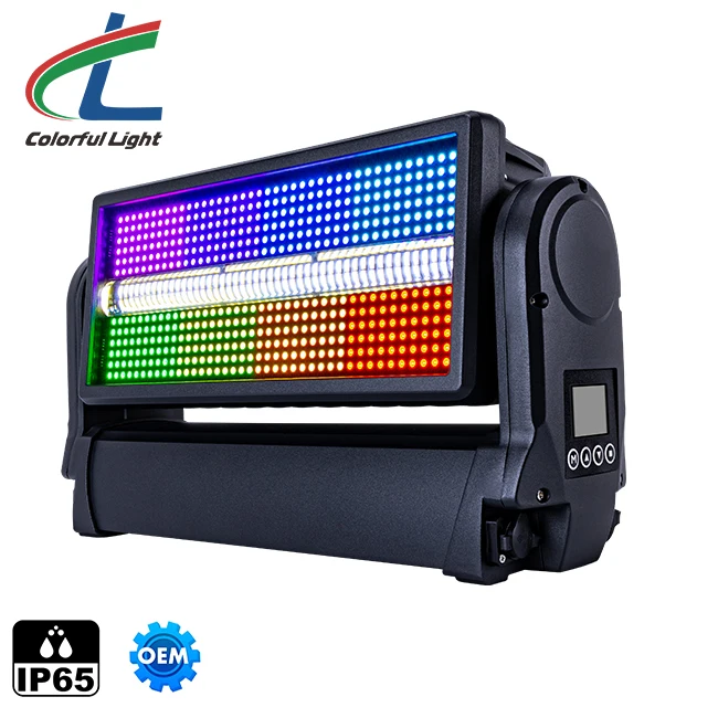 JDC 1 Light Emitting Diode Strobe 1000w Moving Head LED RGB IP65 Strobe Light Performance Concert