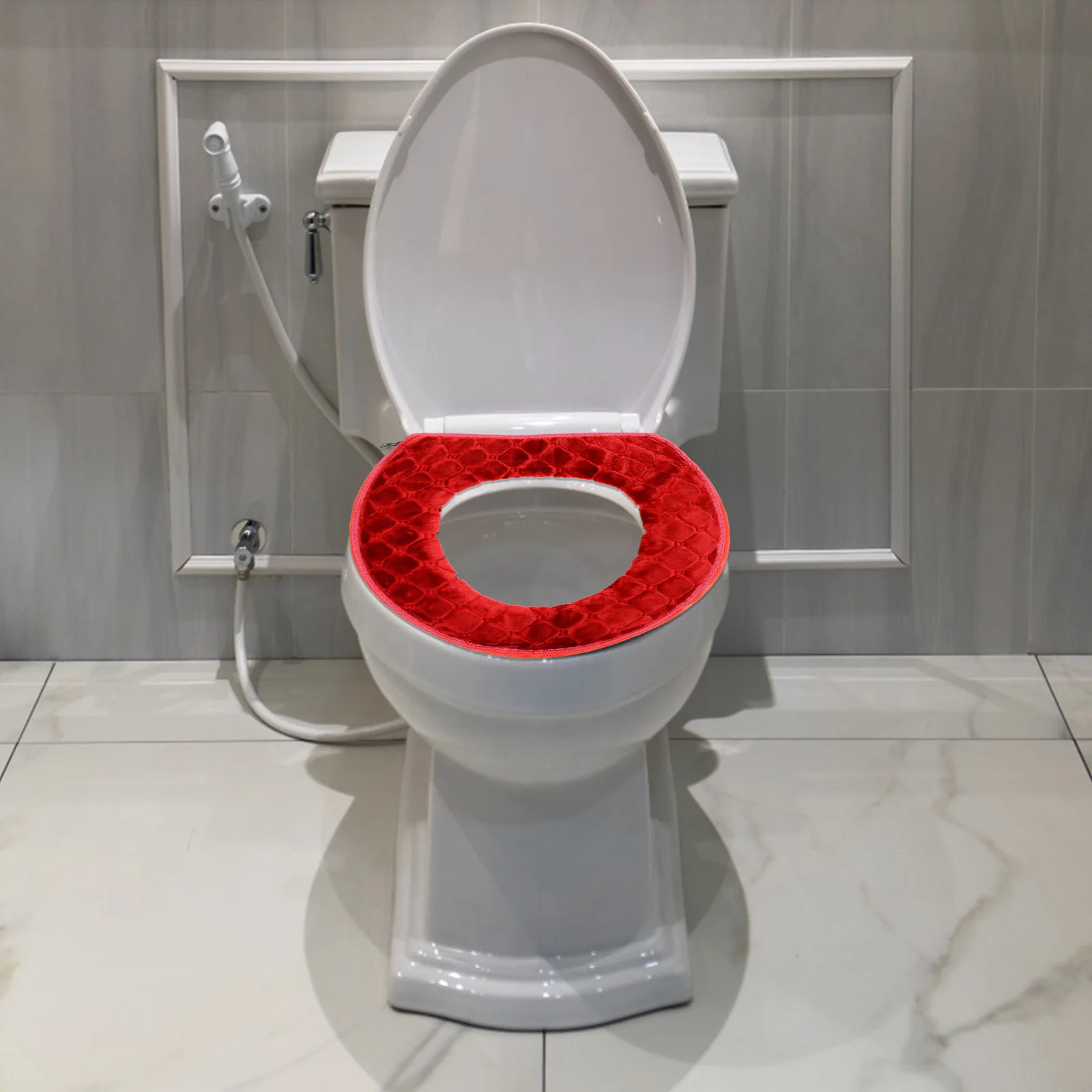 

1Pcs Supple Thickened Toilet Seat Cushion Washable Warm Universal Household Toilet Seat Mat Bathroom Accessories