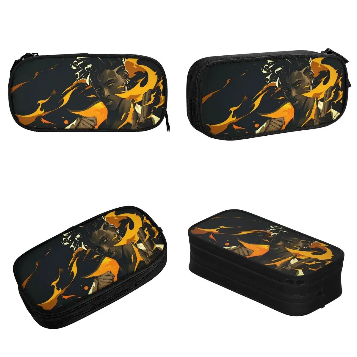 Valorant Phoenix Shooting Game Pencil Cases Computer Accessories Pen Holder Bag for Student Large Storage Office Gift Pencil Box