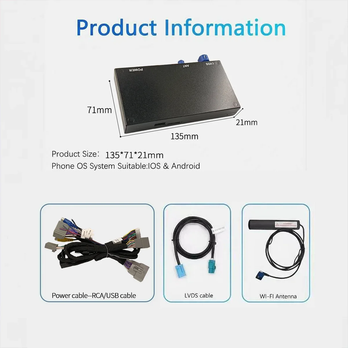 Wireless CarPlay Android Auto For Land Rover Bosch Host Rover Jaguar XE/XF Link Multimedia - view 5