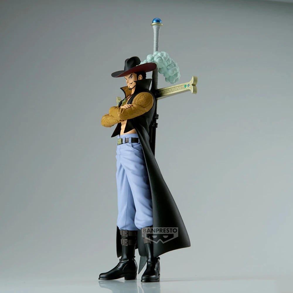 Original Banpresto One Piece DXF THE GRANDLINE SERIES Extra Dracule Mihawk 17CM Action Anime Figure PVC Model Collectible Toys