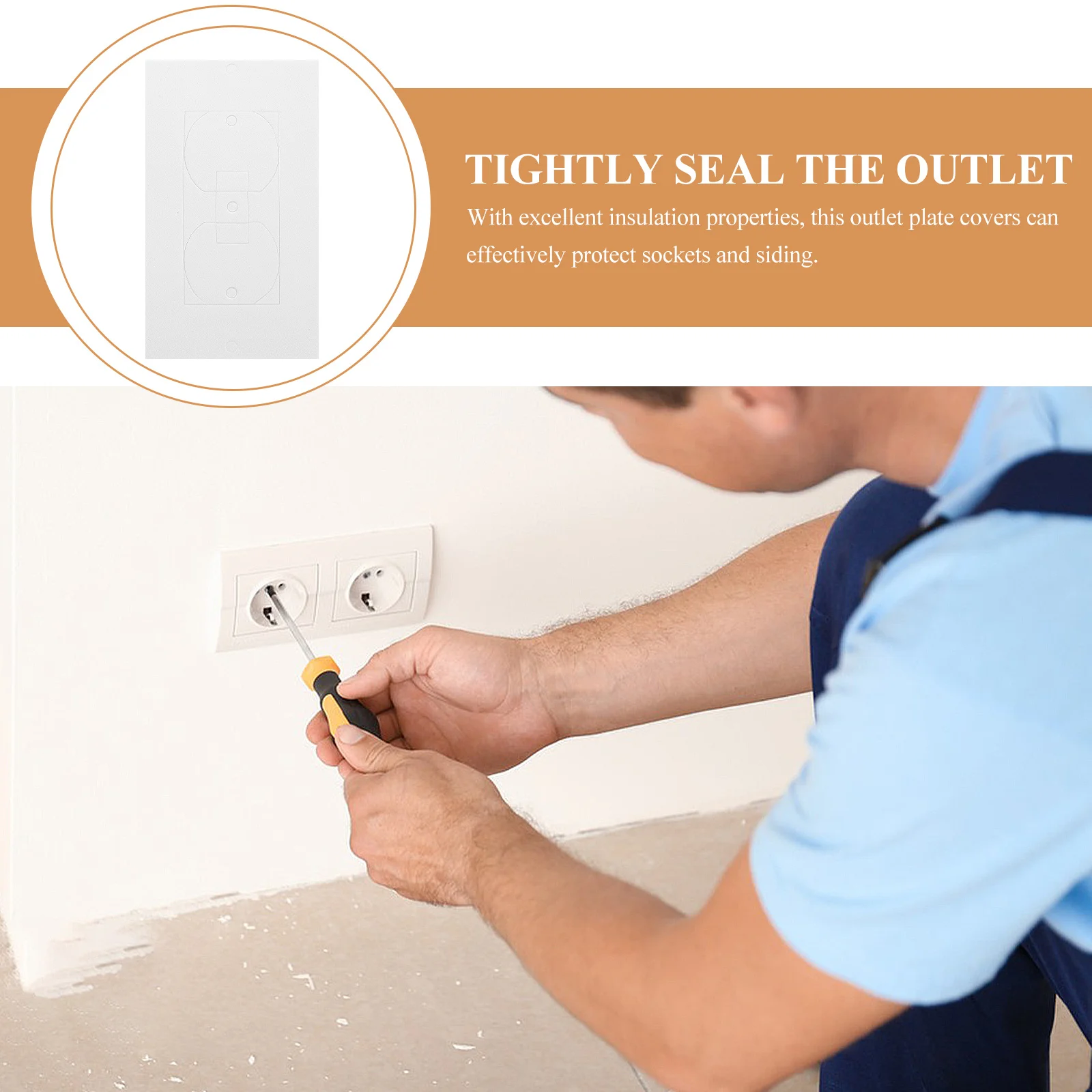 50 قطعة منصات العزل المخرج غطاء المقبس لوحة الحائط عازل حشية السلامة الكهربائية لمصابيح ويندوز هيكل البناء #4