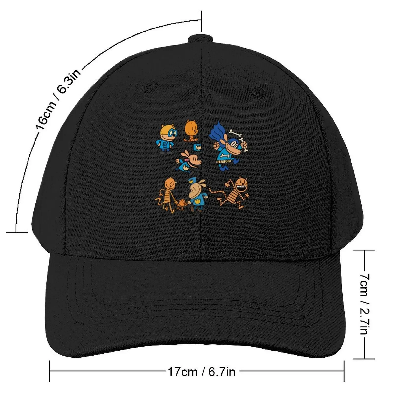 Dog Man, Petey, Lil Petey Combo Set Pack Baseball Cap western Hat funny hat Men's Caps Women's