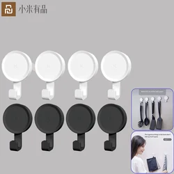 XiaomiYoupin-ganchos adhesivos pequeños inteligentes, ganchos de pared fuertes para baño, dormitorio, cocina, carga máxima de 3kg, recién llegado para Mi Home Life