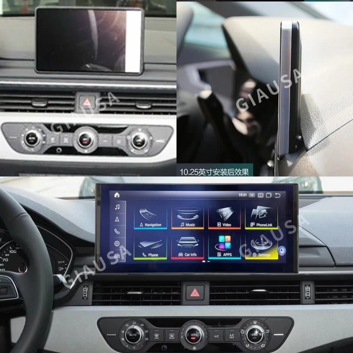 

Qualcomm For AUDI A5 A4 A4L 2017 -2020 Android 13 Screen Car Video Player GPS Navi Multimedia Stereo 256GB RAM CarPlay