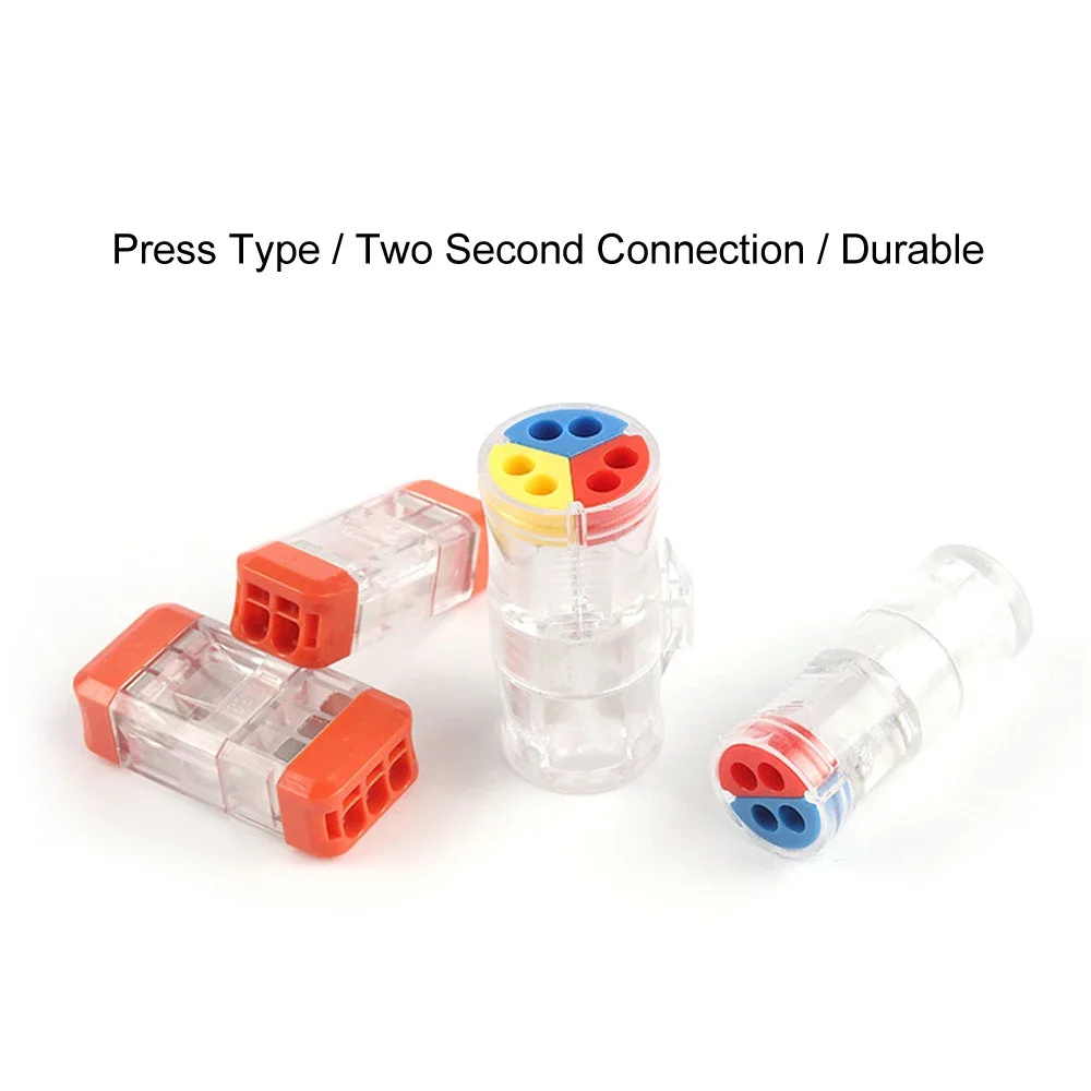 

Quick Wire Connector Docking Compact Electrical Wiring Connectors Push-in Conductor Terminal Block for Auto Motorcycle