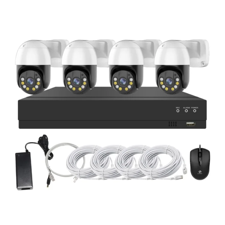 نظام كاميرا الأمن طقم CCTV 4 قنوات IP كاميرا نظام NVR شبكة 8MP نظام أمان الكاميرا الخارجية #4