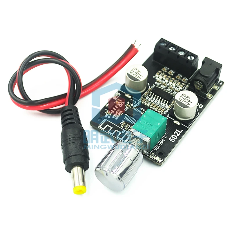 Mini Version 20W30W40W50WX2 Bluetooth 5.0 Digital Amplifier Board Knob Adjustment Volume Band Switch 502L