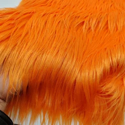 Good Faux Lion Fur Fabric,Orange Plush Fabric,DIY Home Decoration,Pet Clothing Accessories Sewing Material,Fur Hairy 9cm