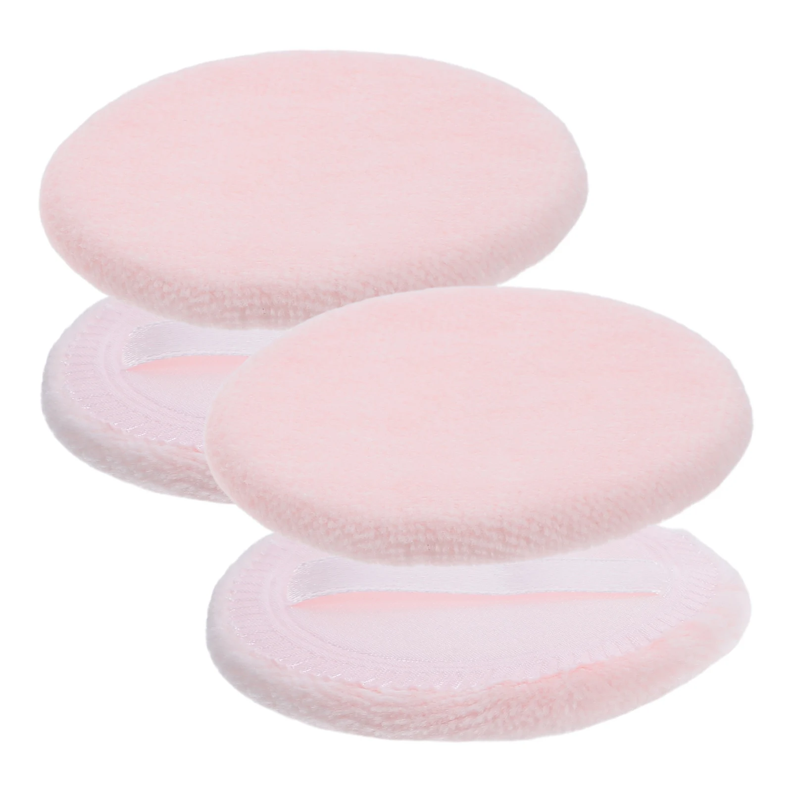 

4 Pcs Make up Loose Powder Puff Foundation Brush for Liquid Makeup Small