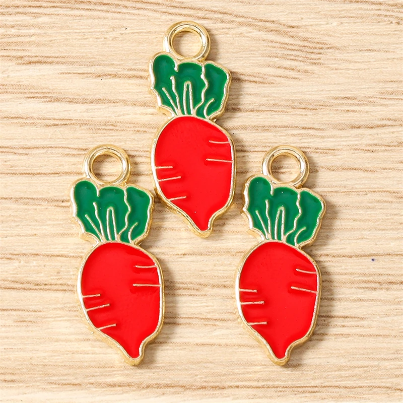 10 Stück Niedliche Gemischte Frucht-Anhänger aus Emaille, Lebensmittel-Motive: Pfirsich, Orange, Kirsche, für Schmuckherstellung, Halsketten, Ohrringe, DIY-Bastelgeschenk – Detail 13