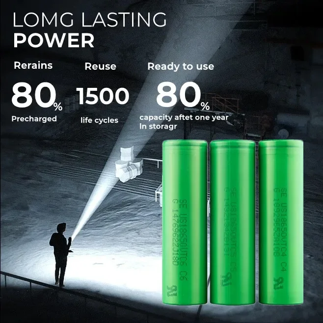 1-20PCS Original 3.7V li-ion Battery 18650 VTC6 3000mAh  30A battery for authentic Son Murata US18650VTC6 rechargeable bateria - Image 5