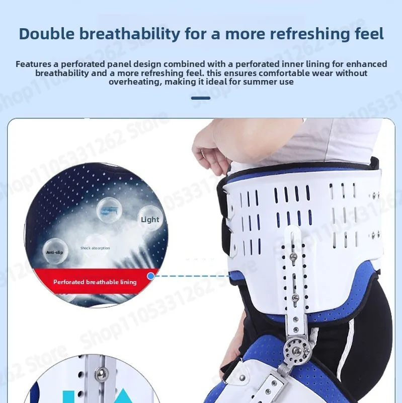 Hip Fixation Brace Knee Ankle Foot Femoral Head Replacement Postoperative Fracture Fixation Device Abductor Bracket Protector