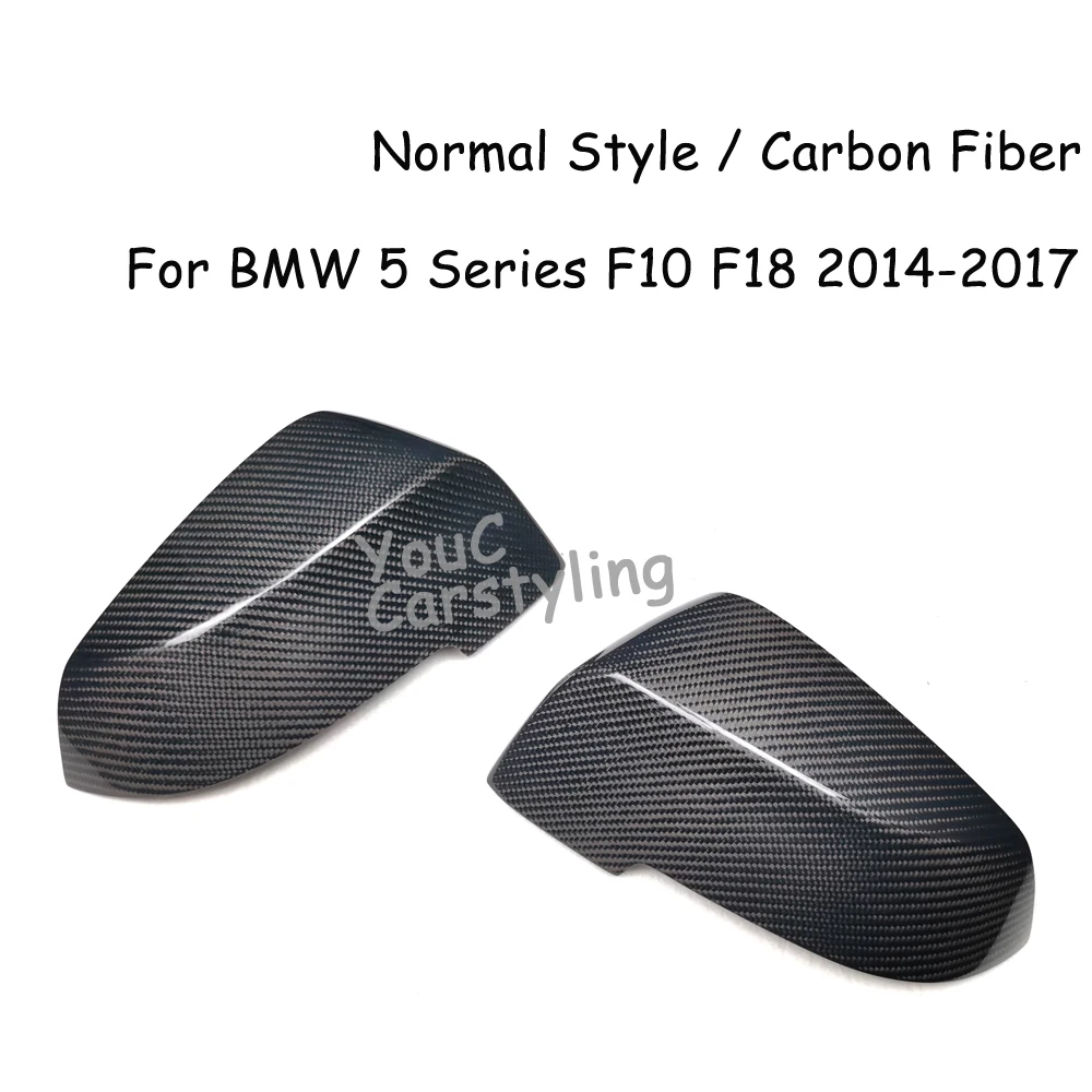 

F10 Mirror Cover Carbon Fiber +ABS Replacement Style for BMW 5 Series F10 F18 F06 F12 F01 F02 LCI 2014-2017