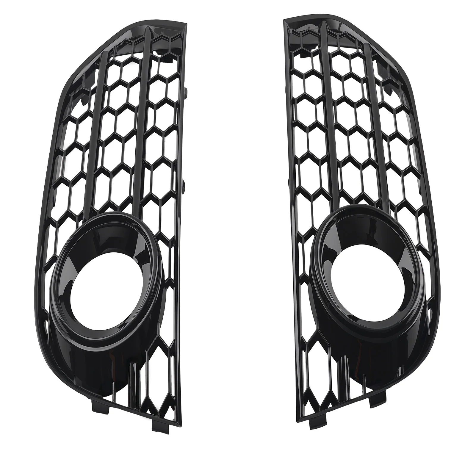 

L & R Front Bumper Fog Light Grille for Audi A4 B8 B8.5 2010-2015 8K0807681H