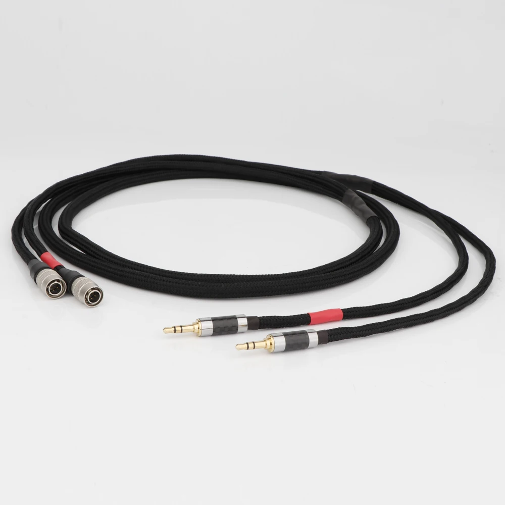 Preffair-Cable de auriculares Chapado en plata 7N OCC para altavoces MrSpeakers, sistema C, flujo CX, AEON, Noire RT, Planar Mag cerrado