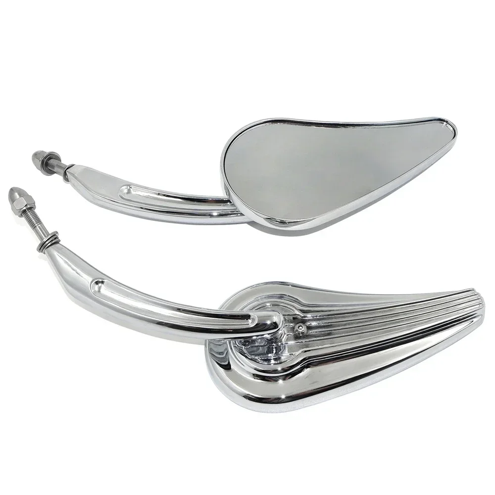 

Motorcycle Custom Tailfin Mirrors for Harley Davidson 1982-later all models Sportster 883 XLH Springer Softail V Rod