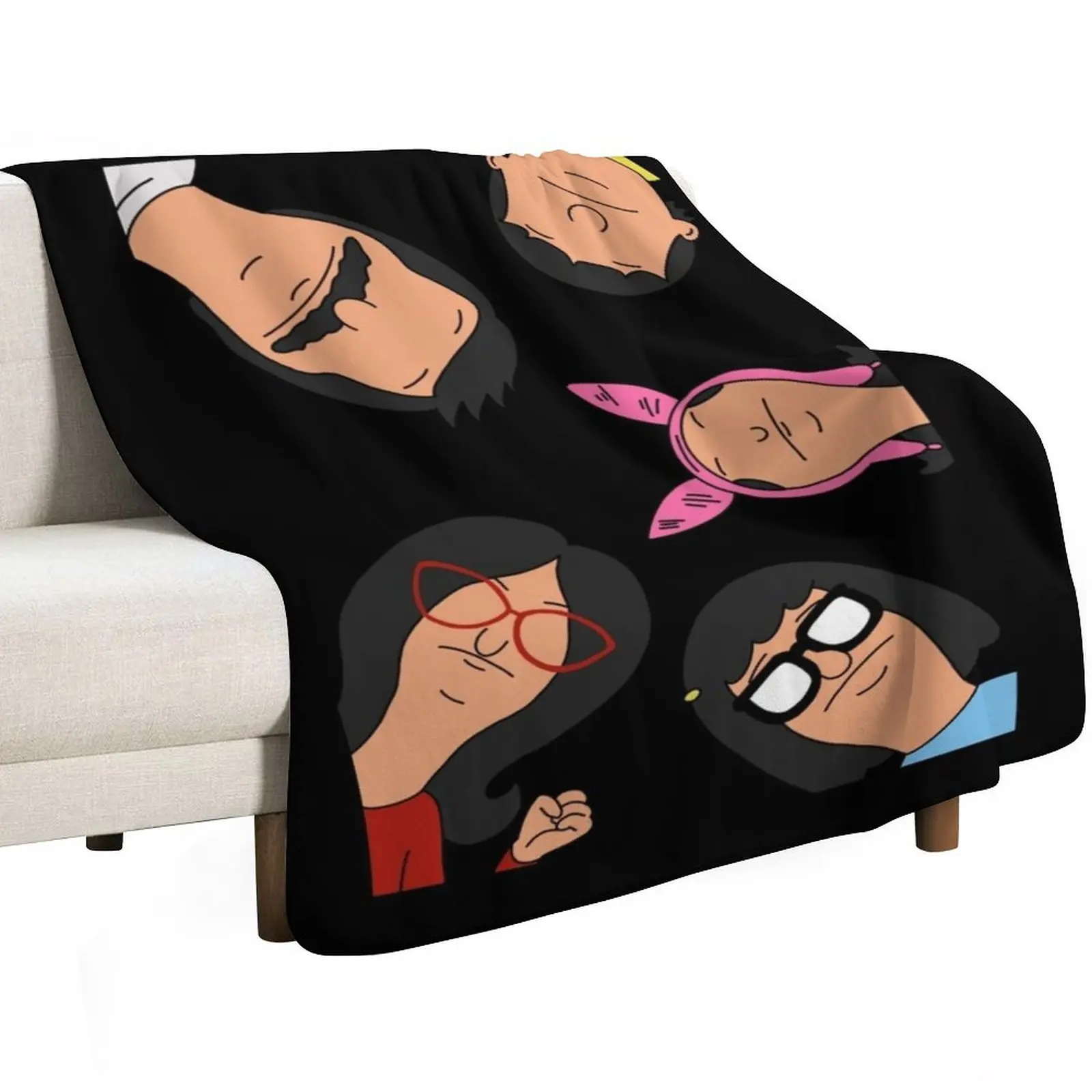 Bob’S Burgers Throw Blanket Retros halloween Flannel Decorative Sofa Soft Beds Single Blankets