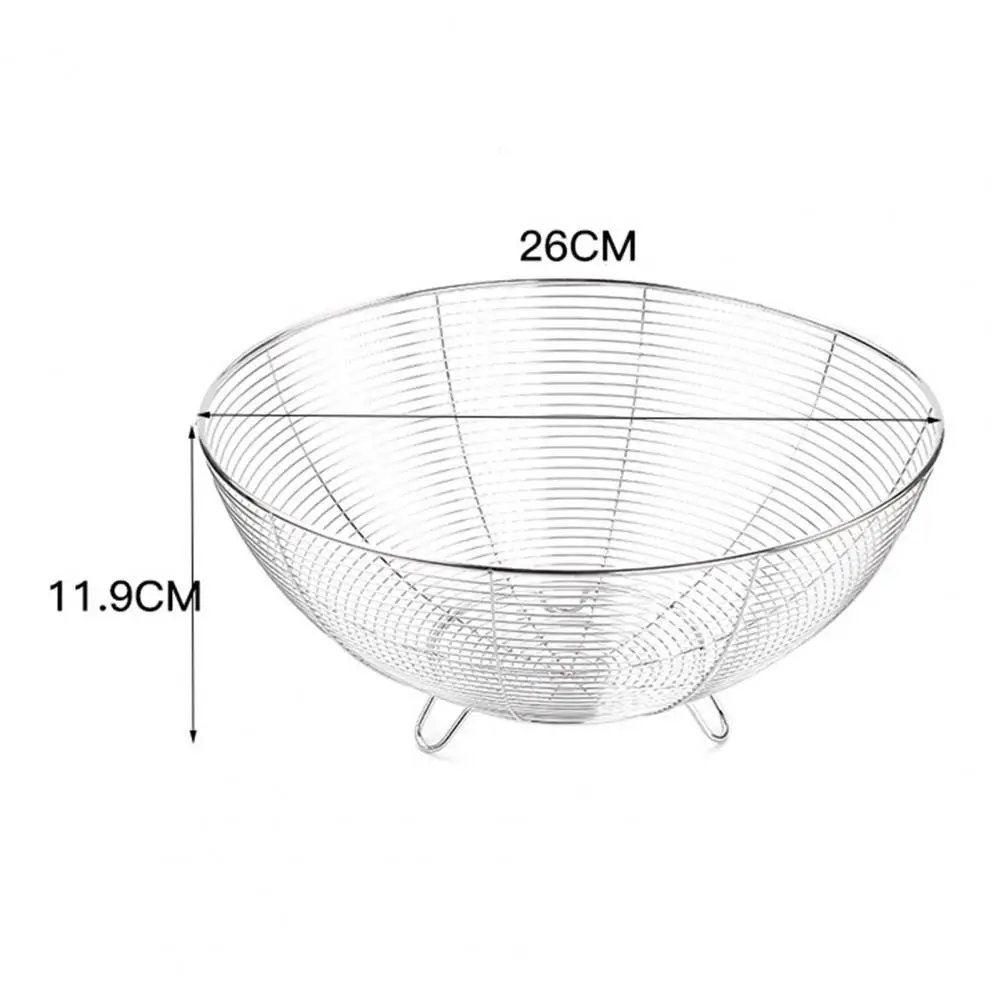 ステンレス鋼線野菜バスケットセット、フルーツバスケット、キッチンカウンター、モダンな金属