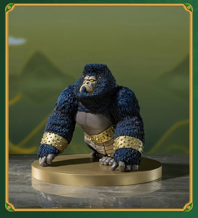 النحاس الحرفية الصينية الكرتون فيلم الكونغ فو الباندا تماثيل صغيرة على شكل حيوانات الغوريلا المنحوتات زخرفة سطح المكتب فن الديكور جمع