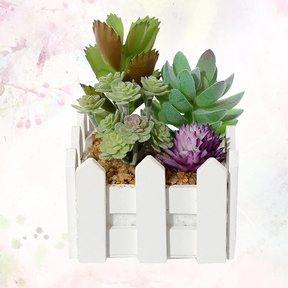 

Simulation Succulent Pots Fake Plastic Bonsai Plant Ornaments Household Garden Decor For Home Office Farm Houses